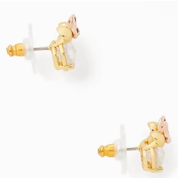 Kate Spade Mini Mouse Sparkling Crystal, Stud Earrings/ Gold tone - Picture 11 of 12